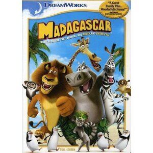 Madagascar DVD Full Screen DreamWorks Animated Movie